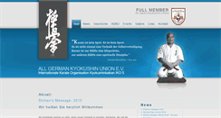 Desktop Screenshot of german-kyokushin-union.de